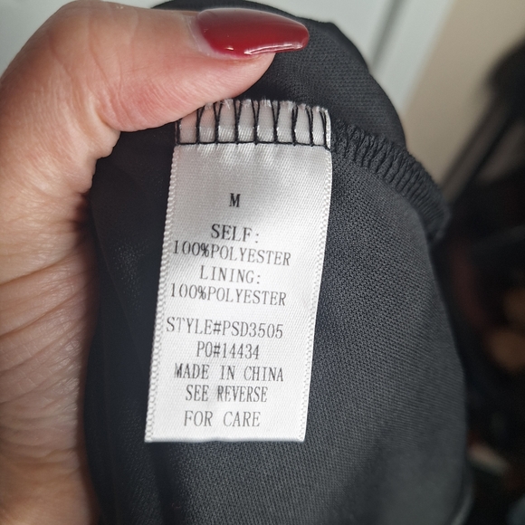 Polagram Maternity Black Floral Midi Dress Size Medium - Picture 9 of 9